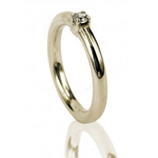 Ring 2,5mm met steen en gesloten askamer